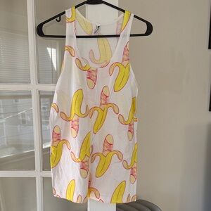 Banana Print Tank Top